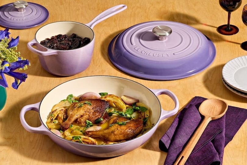 Braised Duck Legs with Fig, Lavender and Red Wine Syrup